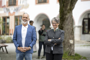 Obmann Georg Hörhager und Geschäftsführerin Sabine Mair vom Tourismusverband Kufsteinerland.