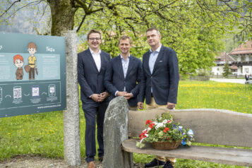 Christoph Schneider (Präsident Euregio Inntal), Ekkehard Wimmer (Projektleiter) und Moderator Thomas Oberhuber.