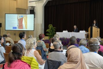 Jeder Vortrag dauerten rund 20 Minuten und wurde mittels Präsentation unterstützt.