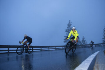 Die Regenjacke des ARLBERG Giro war perfekt bei dieser Witterung.