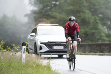 Anton Schiffer wurde zum King of the Mountains und war lange Zeit der große Ausreißer des ARLBERG Giro 2023.