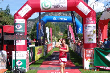 Lena Göller (ITA) wurde Siegerin im Sprintbewerb bei den Damen.