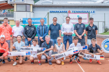 Siegerehrung der Sparkasse Austrian Youth Open Kufstein 2024.