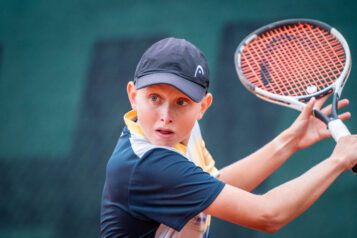 Der Österreicher Fabian Leitner musste sich im Finale U12 männlich leider geschlagen geben.