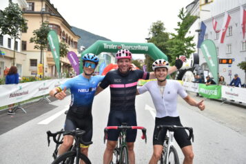 Sieger der Panoramarunde (v.l.n.r): Michael Reisecker (2. Platz), Christian Schmitt (1. Platz), Maximilian Rosenthal (3. Platz)